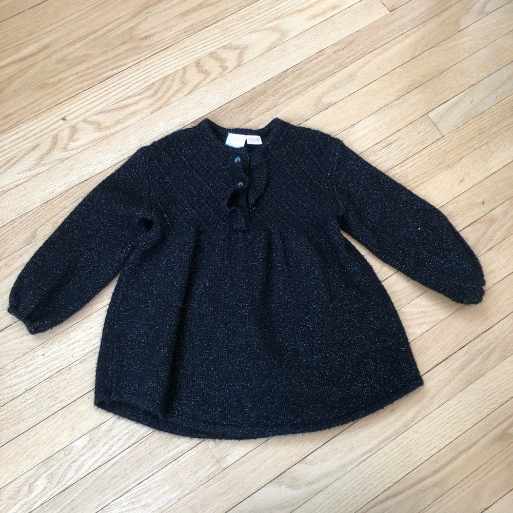 Sparkle black knit Zara girls dress